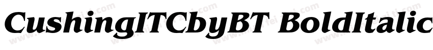 CushingITCbyBT BoldItalic字体转换
